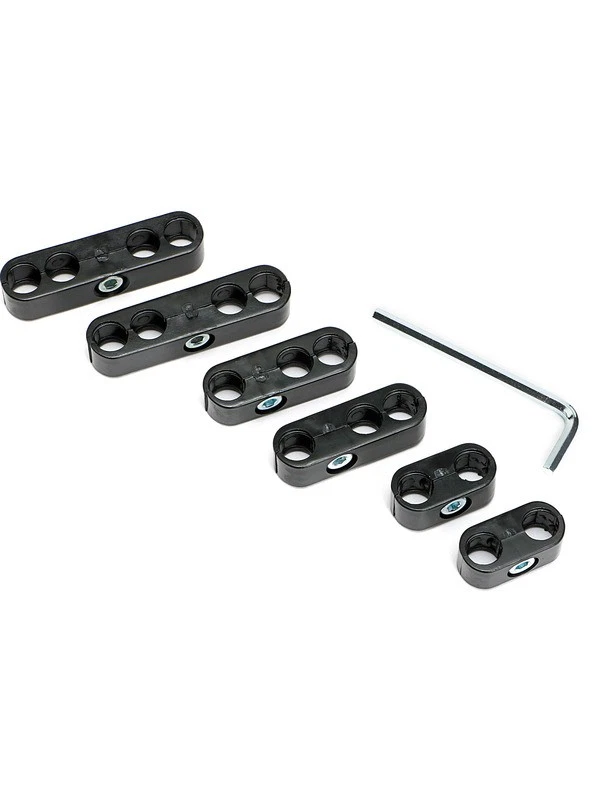 Trans-Dapt Spark Plug Wire Loom Pro Style 7-8.5 mm Clamp Style Nylon Bla (9577) - Image 1 of 4