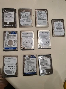 WD Seagate Toshiba 500GB 2.5" HDD Hard Drives x 10 DRIVES Works Fine - Picture 1 of 4