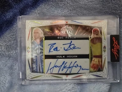 2023 Leaf Metal Hulk Hogan / Ric Flair 1/4 Auto - Image 1 of 2