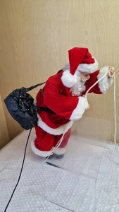 20" Glasfaser rot kletternder Weihnachtsmann - Bild 1 von 8