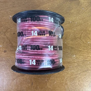 Southwire THHN Solid Wire Red 14 Gauge 100 Ft. 11581642 - Picture 1 of 2