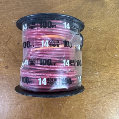 Southwire THHN Solid Wire Red 14 Gauge 100 Ft. 11581642 - Image 1 of 2