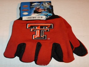 NCAA Texas Tech Red Raiders Utility Gloves Red w/ Black Palm McARTHUR - Picture 1 of 1