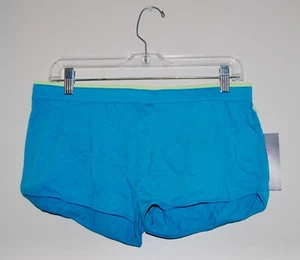 NWT Steve Madden Women's Turquoise Blue Elastic Waist Loose Pajama Shorts sz M - Picture 1 of 5