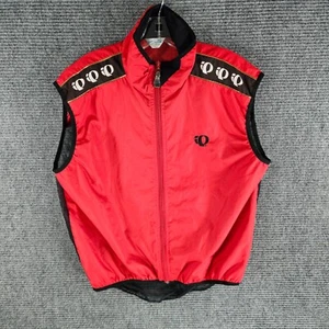 Pearl Izumi Men's Large Mesh Red and Black Full Zip Front Cycling Vest - Picture 1 of 6