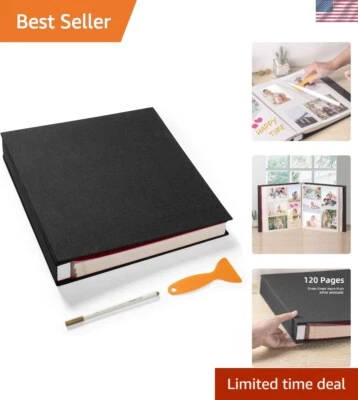 Álbum de fotos grande autoadhesivo 4x6 8x10 10x12 álbum de recortes álbum magnético hágalo usted mismo S... Foto 1 de 4