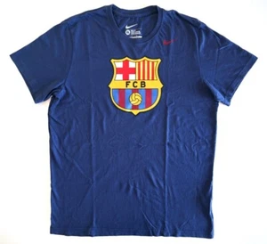 BARCELONA FC 2016/17 Cotton Football T-Shirt XL Mens Vintage Soccer Jersey - Picture 1 of 10