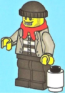 LEGO Holiday & Event: Advent Cal. Sub-Set 7553-2 ROBBER WITH SNOWBALL *USED* - Picture 1 of 2