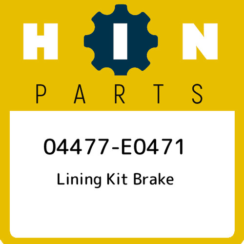 04477-E0471 Hino Lining kit brake 04477E0471 Genuine OEM Part for sale ...