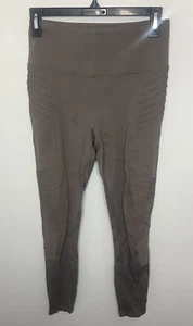 Athleta Delancey Moto Tight Ankle Leggings Women's Small Brown Yoga Athleisure - Picture 1 of 4