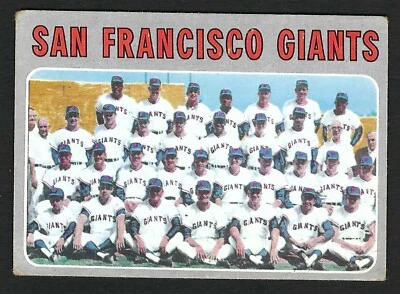 1970 Topps Hi #696 San Francisco Giants Team Card w/Willie Mays McCovey VG-EX - Image 1 of 2