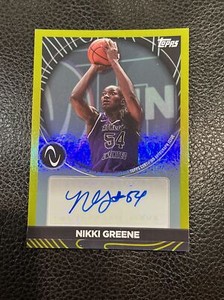 2023 Topps Athletes Unlimited AU Athlete Auto Gold Foil #AUA-NG Nikki Greene /25