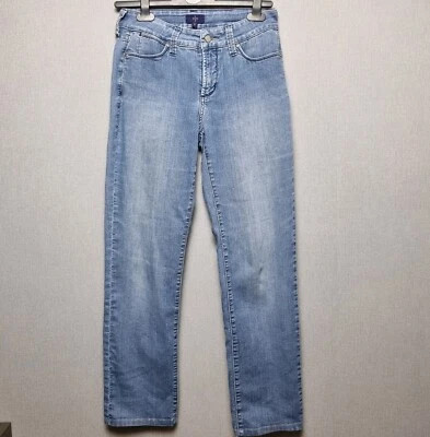 NYDJ Jeans Womens Size 6 Light Wash W 30 L 29 Stretch Zip Closure Straight Leg - Image 1 of 4