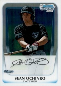 2011 Bowman #BCP47 Sean Ochinko Chrome Prospects Great!
