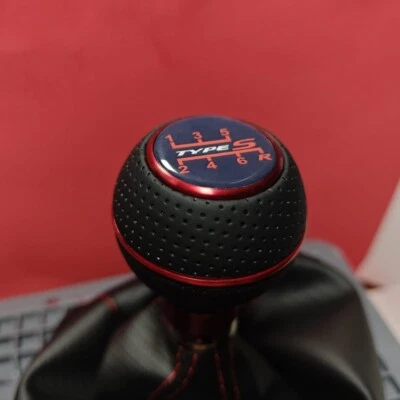 RED LEATHER TYPE S SPORT SHIFT GEAR KNOB for CIVIC MKX MK9 COUPE RSX INTEGRA CRZ - Image 1 of 4