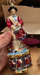 Christopher Radko Decorazione Natalizia Una Dozzina di Battuari Scatola ed Etichetta Originali - Foto 1 di 9