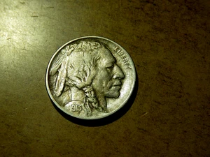 Nice Near Full Horn & Full Liberty XF/AU 1913d Type 1 Buffalo Nickel K1 - Picture 1 of 2