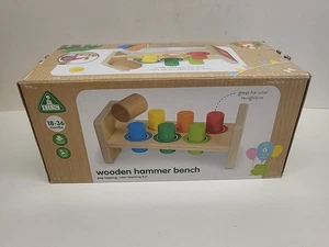 Early Learning Centre Early Learning Wooden Hammer Bench 18mo+ Multi-Color  - Picture 1 of 4