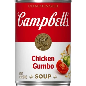 Campbell's Condensed Chicken Gumbo Soup, 10.5 oz Can Fl Oz (Pack of 1) - Picture 1 of 7