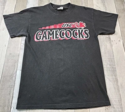 Vtg USC Gamecocks Black Graphic T-shirt Men's Medium Tultex - Image 1 of 4