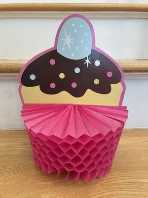 Birthday Cupcake Themed Centerpiece+Banner - Image 1 of 3