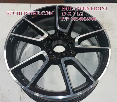 MERCEDES C-CLASS 19" OE FACTORY WHEEL RIM - 85448 2016-2019 MACH BLK 2054014900 - Image 1 of 4