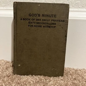 Gods Minute A Book of 365 Daily Prayers Sixty Seconds Long for Home Worship 1916 - Picture 1 of 16