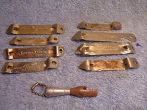 Vtg Lot Bottle Can Soda Beer Opener Knapp Monarch JAX Burger Busch Pepsi & More - Picture 1 of 14
