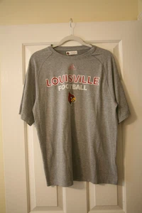 Adidas Louisville Football Performance T-Shirt, Size Medium, Gray - Picture 1 of 3
