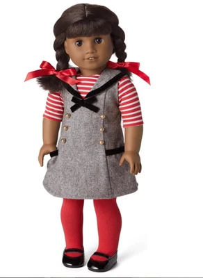 NEW in box American Girl Doll Melody school outfit red sailor dress *RETIRED* - Image 1 of 4
