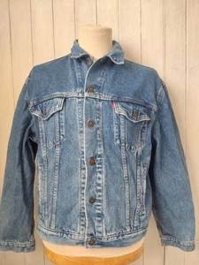 Vintage Levi’s Denim Trucker Jacket 70503 02 Size Large VGC 90s 00s - Picture 1 of 10