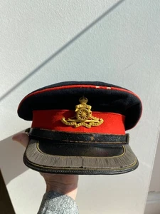 VINTAGE 'GUNNERS' MENS PEAKED CAP BRITISH ARMY- King George V - Picture 1 of 7