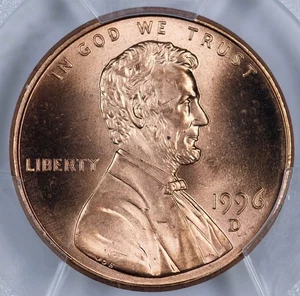 1996-D PCGS MS67RD Lincoln Cent 46471083 - Picture 1 of 3
