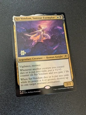 Syr Vondam, Sunstar Exemplar Crimped Edge of Eternities Prerelease Foil - Image 1 of 2