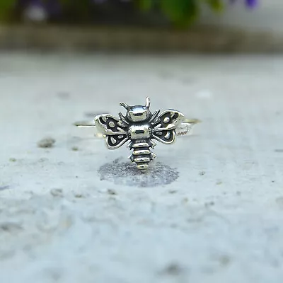 Honyey bee 925 Sterling Silver Jewelry Wedding Gift Ring EM- 510 - Image 1 of 4