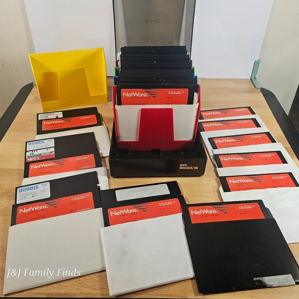 De Colección Novell IBM DOS 3.0 SUPERVISORES 5.25" Juego de Disquetes Lote De 60 SRW Minidex78 Foto 1 de 4