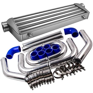 Universal 2.5 inch Pipe Kit & Front Mount Intercooler 550x180x65mm Tube & Fin - Picture 1 of 9