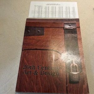 20th Century Art & Design Catalog Dec. 3rd 2000 Frank Lloyd Wright/ Dunbar/ Marx - Foto 1 di 6