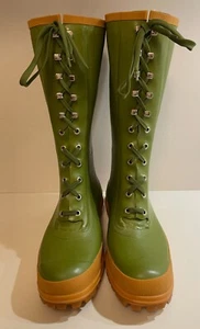 STIVALI GOMMA SUPERGA COMBAT LACCI VERDE TAGLIA 44 SUOLA ALPINA 7732-RBRU - Imagen 1 de 24