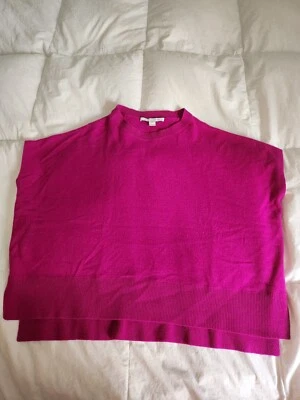 Poncho suéter Diane Von Furstenberg Essex cashmere tamanho P/S boxy tamanho grande  - Imagem 1 de 4