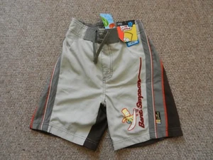 Pantaloncini da bagno nuovi con etichette M&S ragazzo Bart Simpson 7-8 anni vacanze estate marchi Spencer - Foto 1 di 1