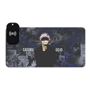Satoru Gojo LED Gaming Mouse Pad with Wireless Charging Gamer Gift Anime Merch - Photo 1 sur 13