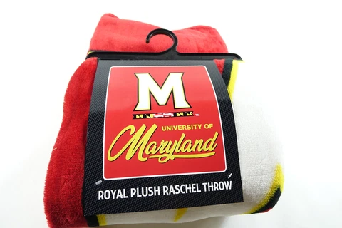 NCAA Maryland Terrapins Raschel Throw Blanket, 50" x 60", Signature Cover