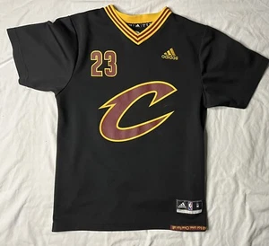Adidas Cleveland Cavaliers LeBron James Jersey Youth Medium Black #23 Shirt NBA - Picture 1 of 8