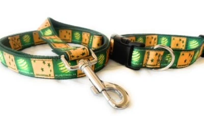 Collares y correas para perros de la Copa Mundial de Socceroos de Australia Foto 1 de 3
