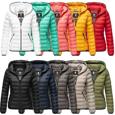 Navahoo Damen Herbst Frühling Jacke Übergangsjacke Steppjacke Neevia Kapuze NEU - Bild 1 von 4