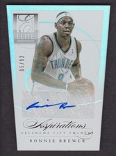 2012-13 Elite Series Basketball Aspirations #35 Ronnie Brewer 05/92 Auto 