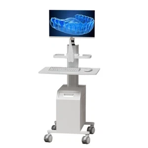 Dental Medical Mobile Trolley Cart Aluminum Cart Equipment 4 Castor With Cabinet - Picture 1 of 9