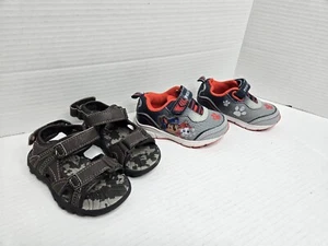 Boys Toddler Size 6 Shoe Lot Paw Patrol Sneaker Brown Sandals - Picture 1 of 8