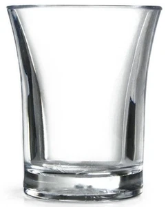 Plastic Shot Glasses Pack 100 Rigid Reusable BBP Econ Shot Glass 25ml CE Stamped - Picture 1 of 3